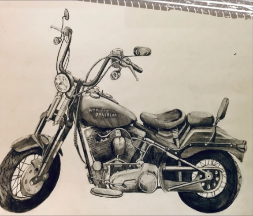 ハーレーダビッドソンのアート作品